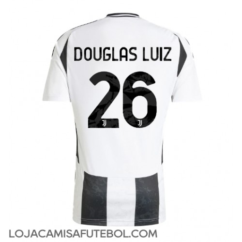 Camisa de Futebol Juventus Douglas Luiz #26 Equipamento Principal 2024-25 Manga Curta